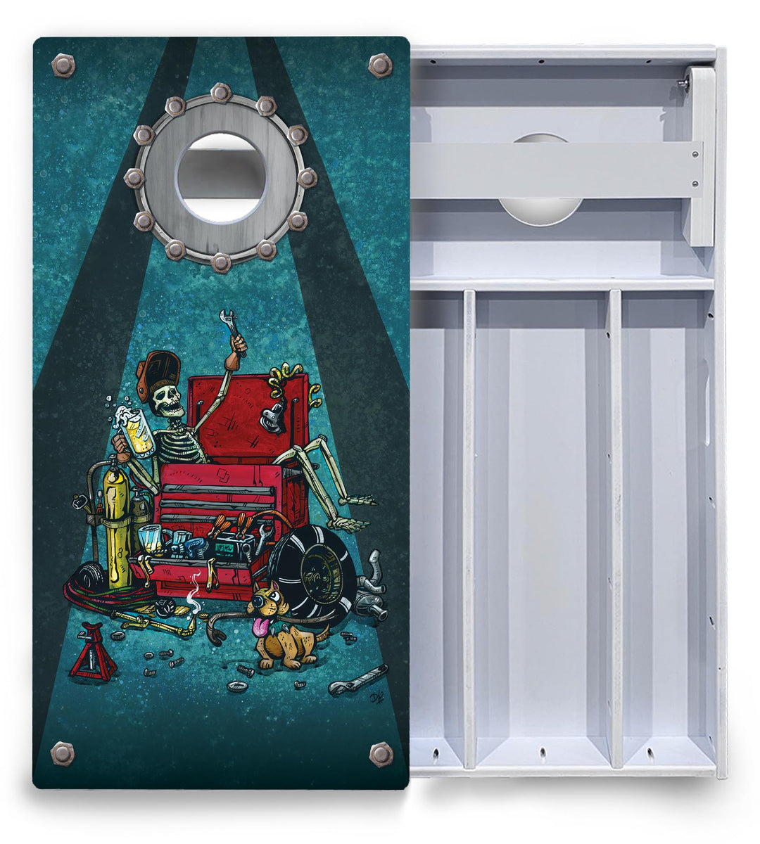 Artist Series Cornhole Boards - All Weather Series - Split Design