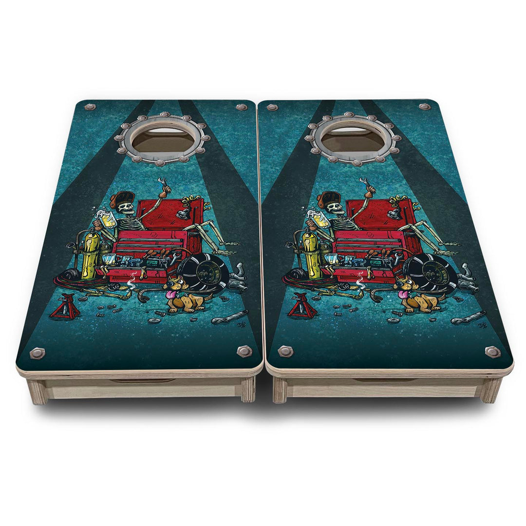 Garage Life - Mini or Vacation Size Cornhole Boards