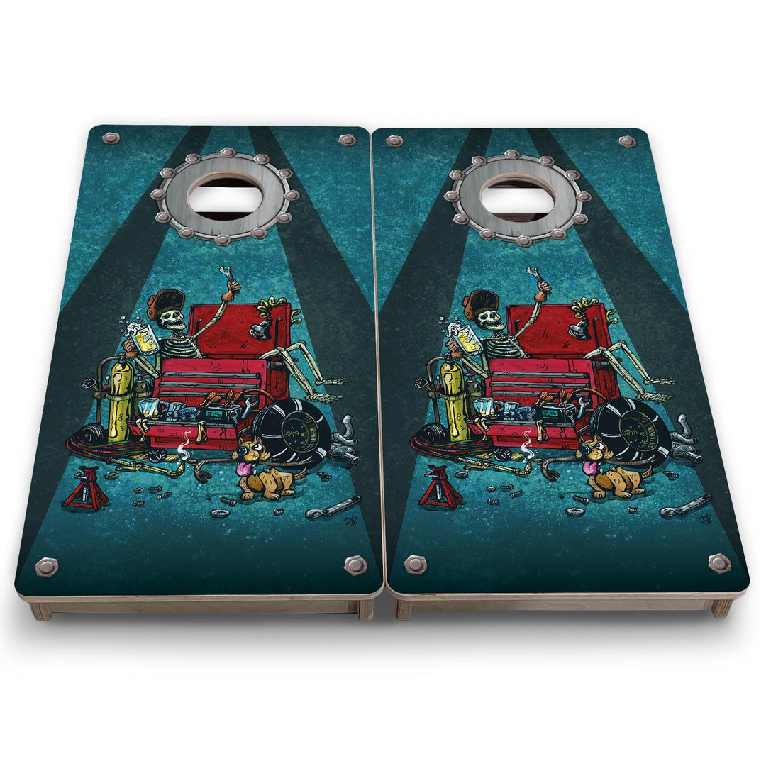 Garage Life - Mini or Vacation Size Cornhole Boards