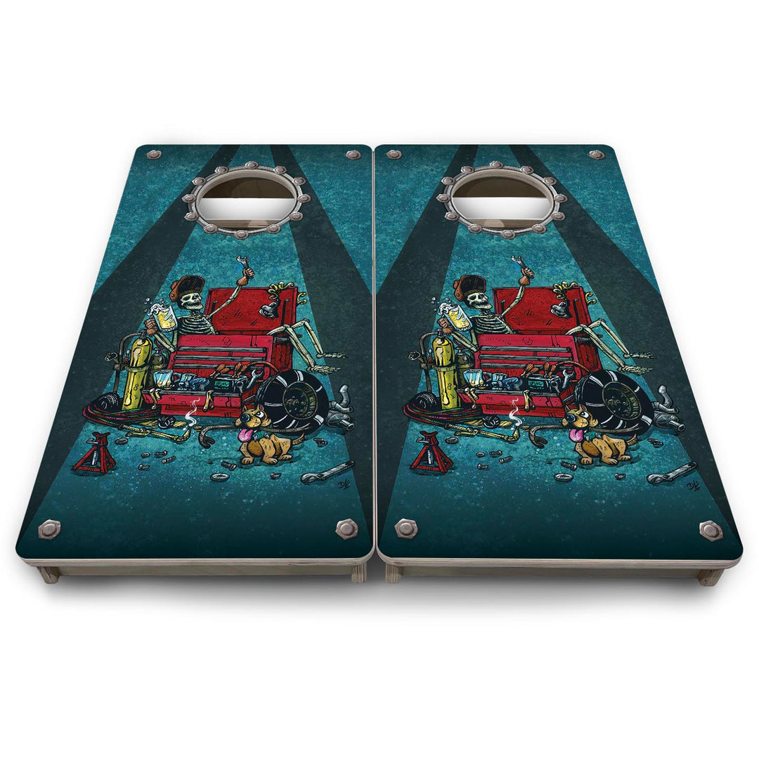 Garage Life - Mini or Vacation Size Cornhole Boards