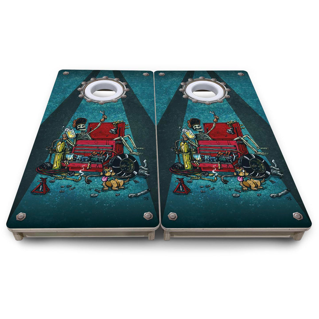 Garage Life - Mini or Vacation Size Cornhole Boards