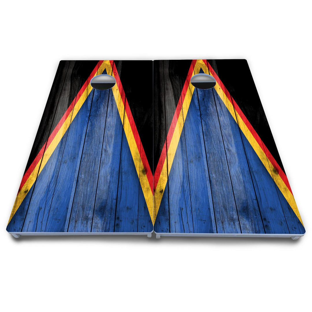 Team Color Triangle Cornhole Boards - All Weather Series