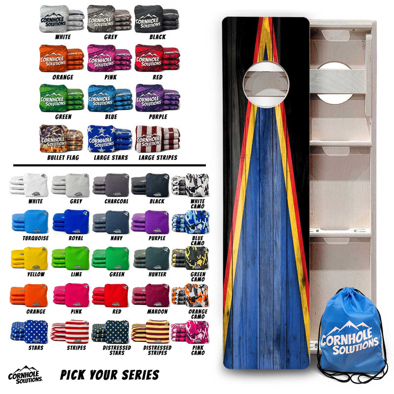 Training Skinny Boards & Bags - Sports Theme - Blue, Black, Red & Yellow