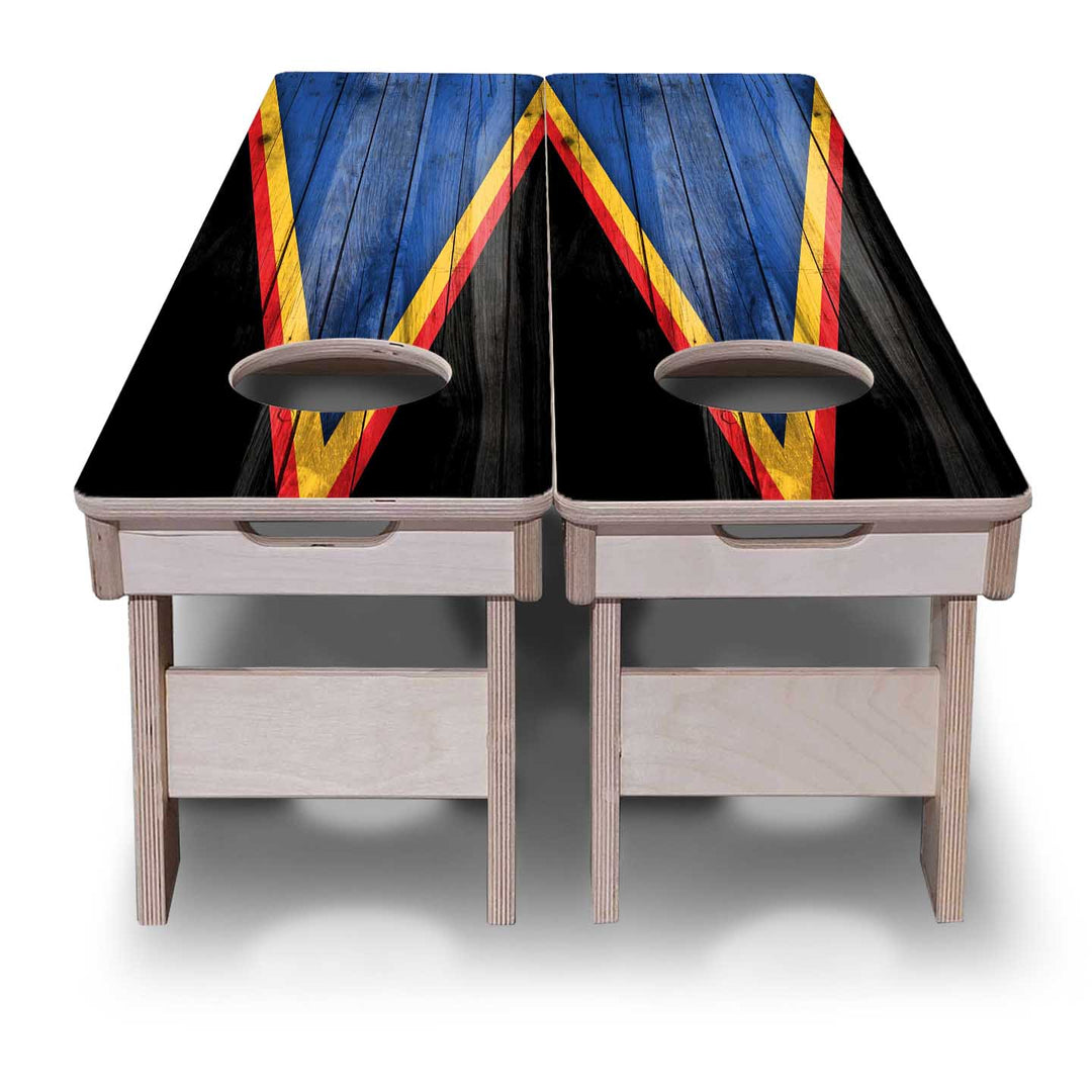 Training Skinny Boards - Sports Theme - Blue, Black, Red & Yellow