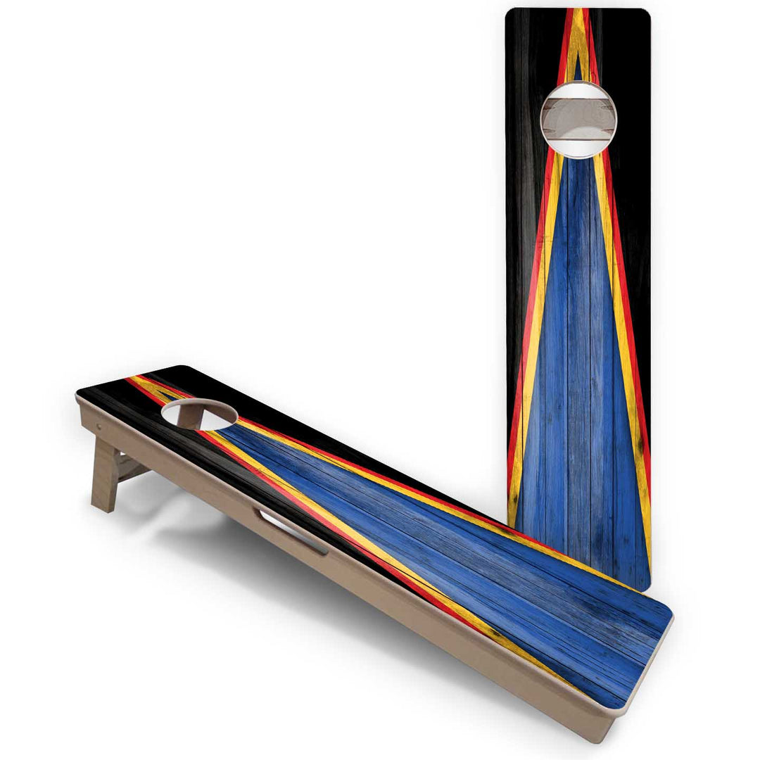 Training Skinny Boards - Sports Theme - Blue, Black, Red & Yellow