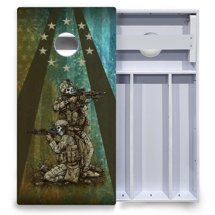 Artist Series Cornhole Boards - All Weather Series - Split Design