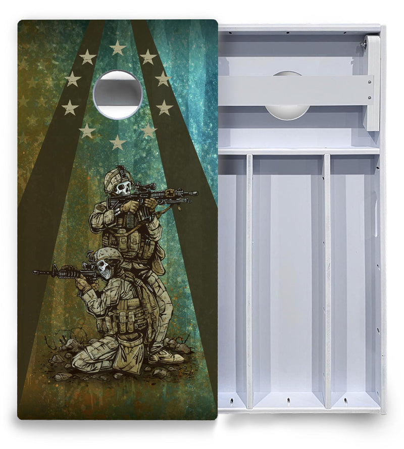 Artist Series Cornhole Boards - All Weather Series - Split Design