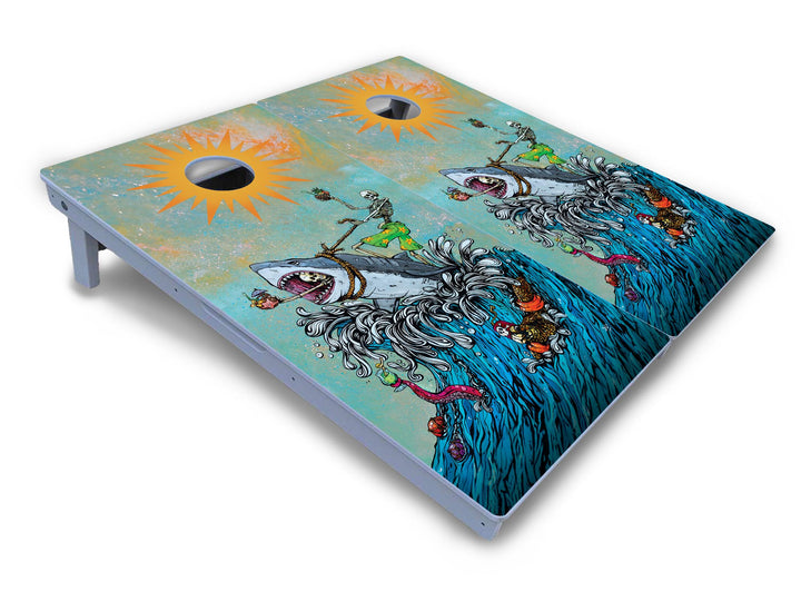 Artist Series Cornhole Boards - All Weather Series - Split Design