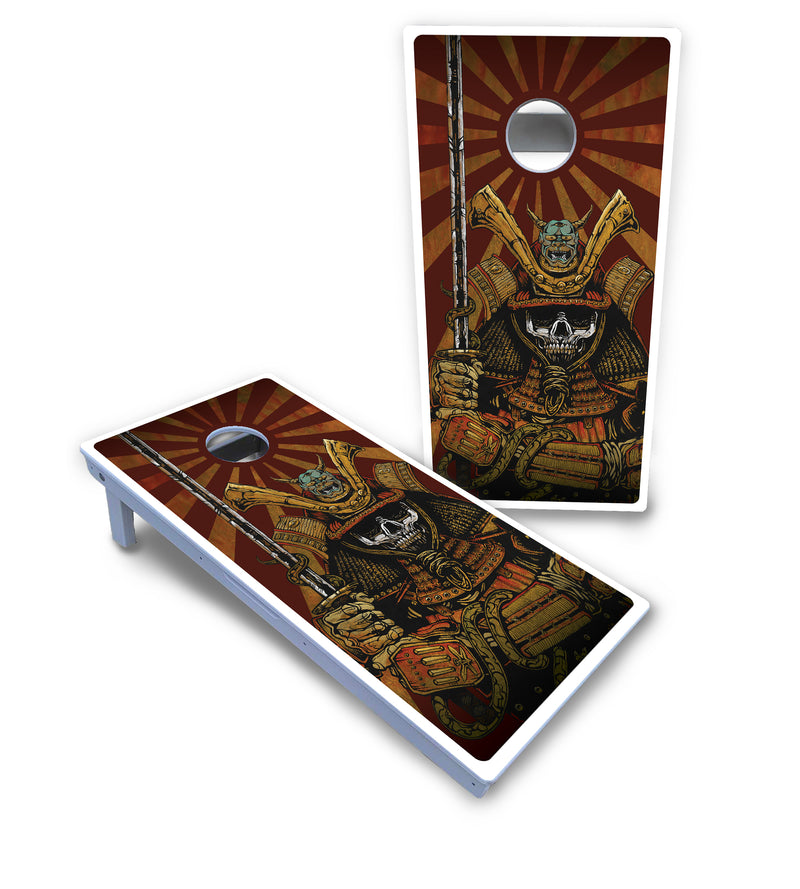 Waterproof - Artist Series Design Options - All Weather Boards "Outdoor Solution" 18mm(3/4")Direct UV Printed - Regulation 2' by 4' Cornhole Boards (Set of 2 Boards) Double Thick Legs, with Leg Brace & Dual Support Braces!