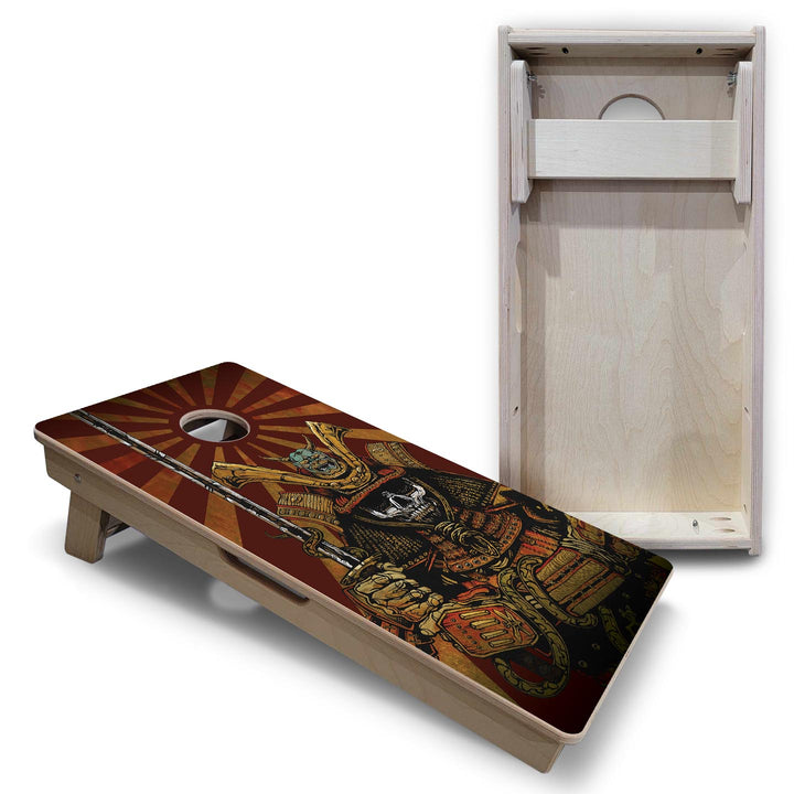 Samurai - Vacation Cornhole Board Set (16" x 32") with 8 Mini Bags