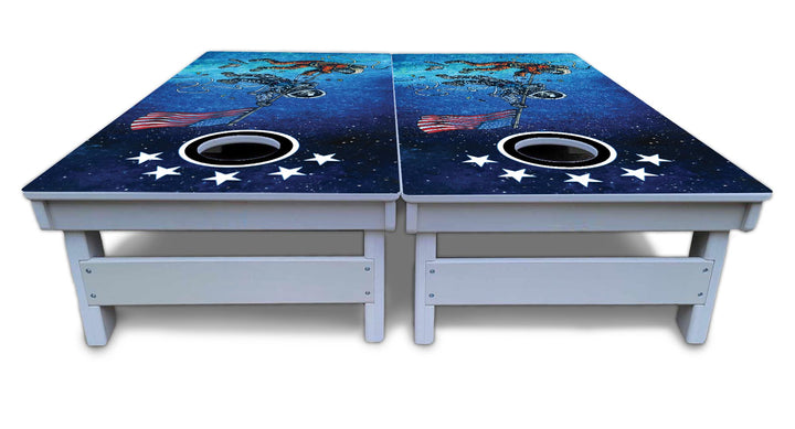 Artist Series Cornhole Boards - All Weather Series - Split Design