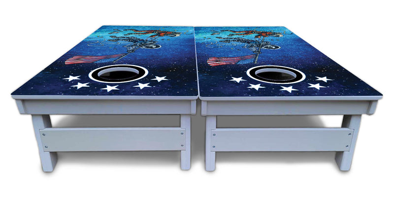 Artist Series Cornhole Boards - All Weather Series - Split Design