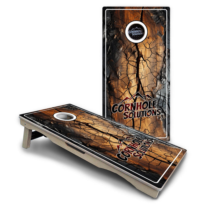 Distressed Live Edge Cornhole Boards – Pro Lite or Pro Elite