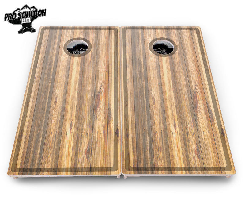 Pro Solution Elite - Cutting Board Design Options - Professional Tournament Cornhole Boards 3/4" Baltic Birch - Zero Bounce Zero Movement Vertical Interlocking Braces for Extra Weight & Stability +Double Thick Legs +Airmail Blocker