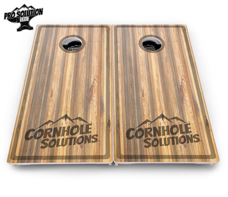 Pro Solution Elite - Cutting Board Design Options - Professional Tournament Cornhole Boards 3/4" Baltic Birch - Zero Bounce Zero Movement Vertical Interlocking Braces for Extra Weight & Stability +Double Thick Legs +Airmail Blocker