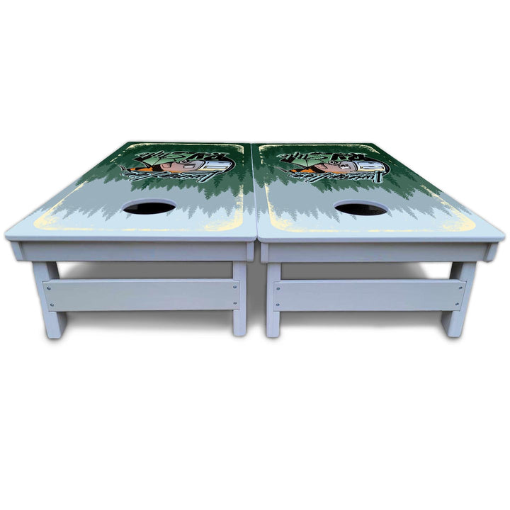 Living Life RV Style Cornhole Boards - All Weather Series