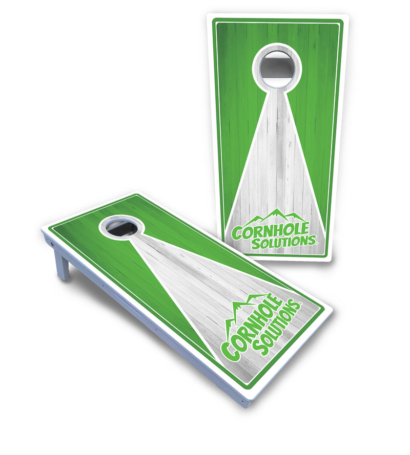 Waterproof - Keyhole CS Logo Design Options - All Weather Boards "Outdoor Solution" 18mm(3/4")Direct UV Printed - Regulation 2' by 4' Cornhole Boards (Set of 2 Boards) Double Thick Legs, with Leg Brace & Dual Support Braces!