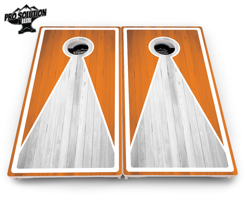 Pro Solution Elite - Keyhole Design Options - Professional Tournament Cornhole Boards 3/4" Baltic Birch - Zero Bounce Zero Movement Vertical Interlocking Braces for Extra Weight & Stability +Double Thick Legs +Airmail Blocker