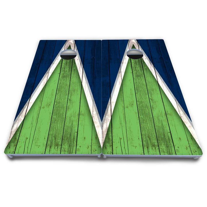Team Color Triangle Cornhole Boards - All Weather Series