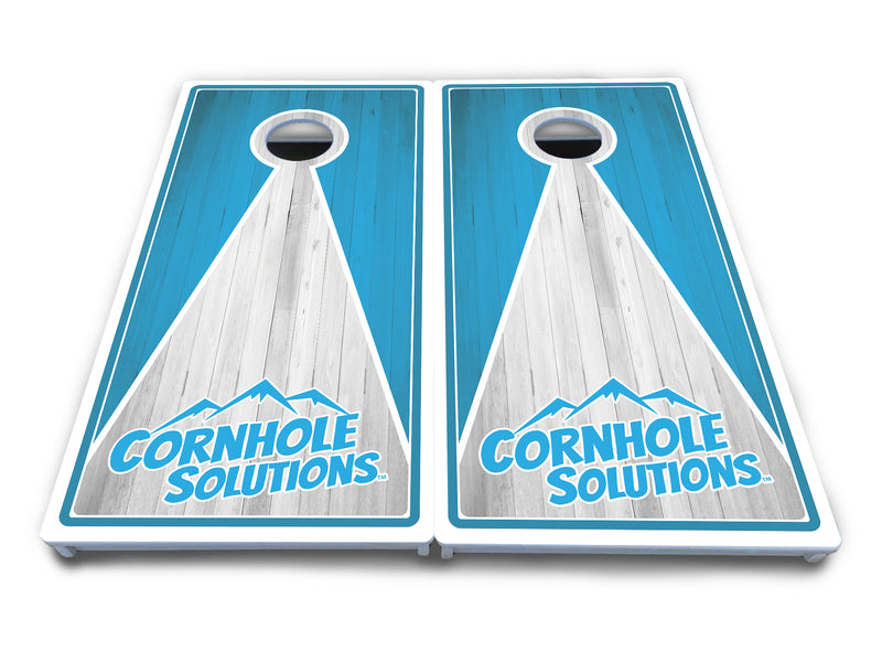 Waterproof - Keyhole CS Logo Design Options - All Weather Boards "Outdoor Solution" 18mm(3/4")Direct UV Printed - Regulation 2' by 4' Cornhole Boards (Set of 2 Boards) Double Thick Legs, with Leg Brace & Dual Support Braces!