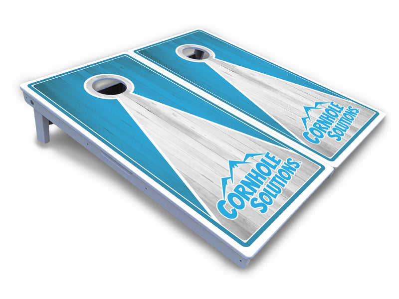 Waterproof - Keyhole CS Logo Design Options - All Weather Boards "Outdoor Solution" 18mm(3/4")Direct UV Printed - Regulation 2' by 4' Cornhole Boards (Set of 2 Boards) Double Thick Legs, with Leg Brace & Dual Support Braces!