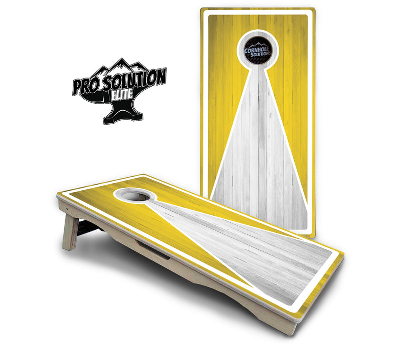 Pro Solution Elite - Keyhole Design Options - Professional Tournament Cornhole Boards 3/4" Baltic Birch - Zero Bounce Zero Movement Vertical Interlocking Braces for Extra Weight & Stability +Double Thick Legs +Airmail Blocker