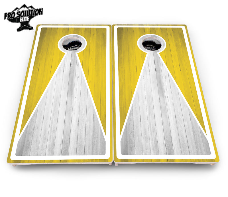 Pro Solution Elite - Keyhole Design Options - Professional Tournament Cornhole Boards 3/4" Baltic Birch - Zero Bounce Zero Movement Vertical Interlocking Braces for Extra Weight & Stability +Double Thick Legs +Airmail Blocker