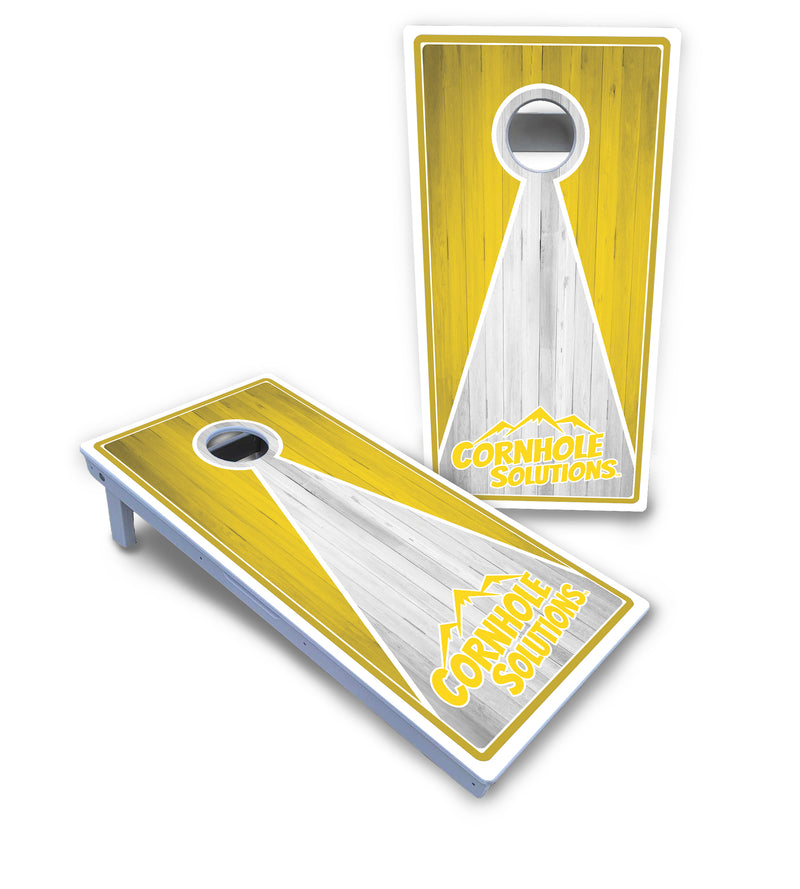 Waterproof - Keyhole CS Logo Design Options - All Weather Boards "Outdoor Solution" 18mm(3/4")Direct UV Printed - Regulation 2' by 4' Cornhole Boards (Set of 2 Boards) Double Thick Legs, with Leg Brace & Dual Support Braces!