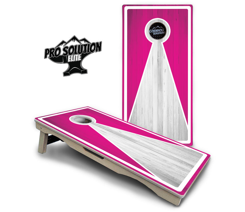 Pro Solution Elite - Keyhole Design Options - Professional Tournament Cornhole Boards 3/4" Baltic Birch - Zero Bounce Zero Movement Vertical Interlocking Braces for Extra Weight & Stability +Double Thick Legs +Airmail Blocker