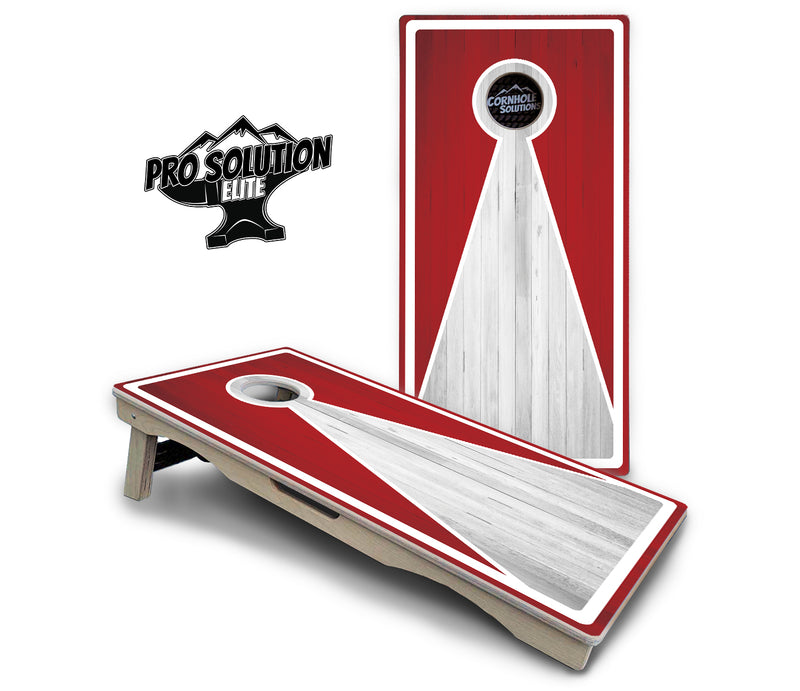 Pro Solution Elite - Keyhole Design Options - Professional Tournament Cornhole Boards 3/4" Baltic Birch - Zero Bounce Zero Movement Vertical Interlocking Braces for Extra Weight & Stability +Double Thick Legs +Airmail Blocker