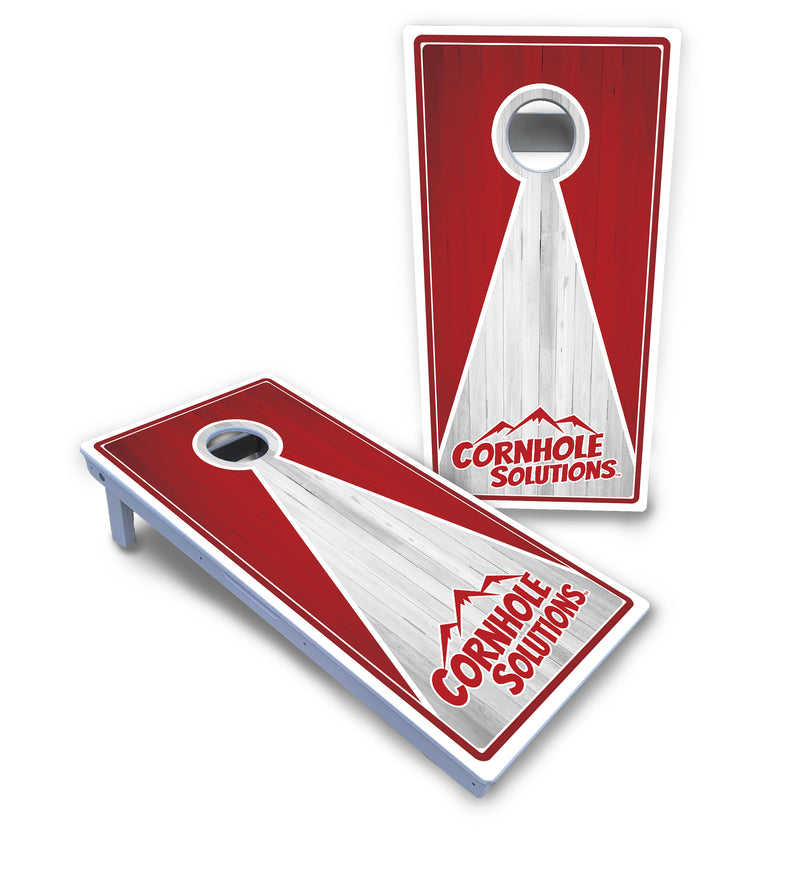 Waterproof - Keyhole CS Logo Design Options - All Weather Boards "Outdoor Solution" 18mm(3/4")Direct UV Printed - Regulation 2' by 4' Cornhole Boards (Set of 2 Boards) Double Thick Legs, with Leg Brace & Dual Support Braces!