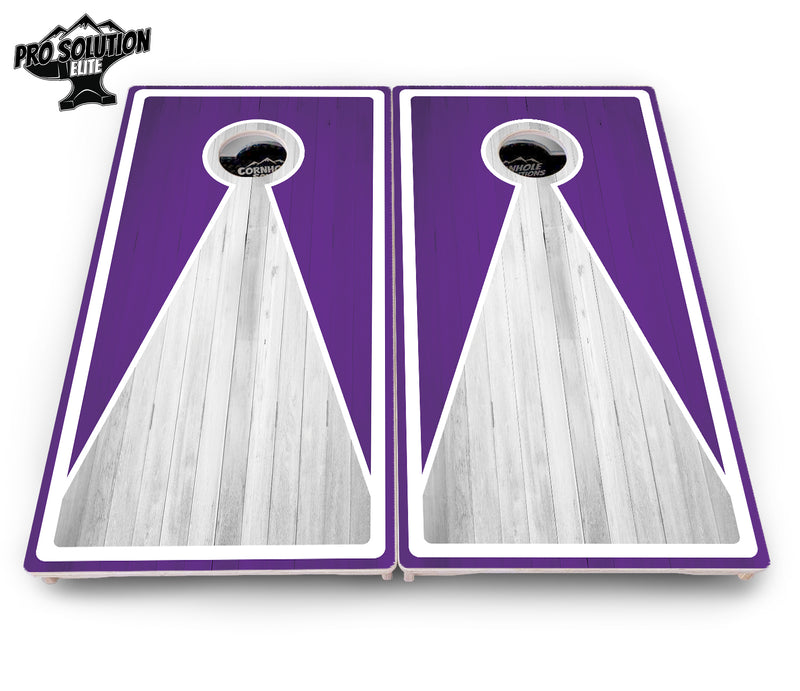 Pro Solution Elite - Keyhole Design Options - Professional Tournament Cornhole Boards 3/4" Baltic Birch - Zero Bounce Zero Movement Vertical Interlocking Braces for Extra Weight & Stability +Double Thick Legs +Airmail Blocker