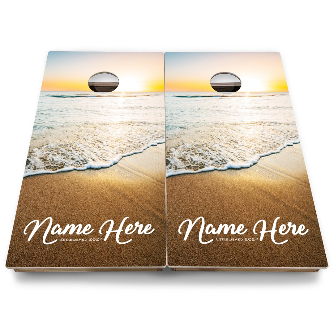 Beach & Mountain Cornhole Boards - Backyard Series