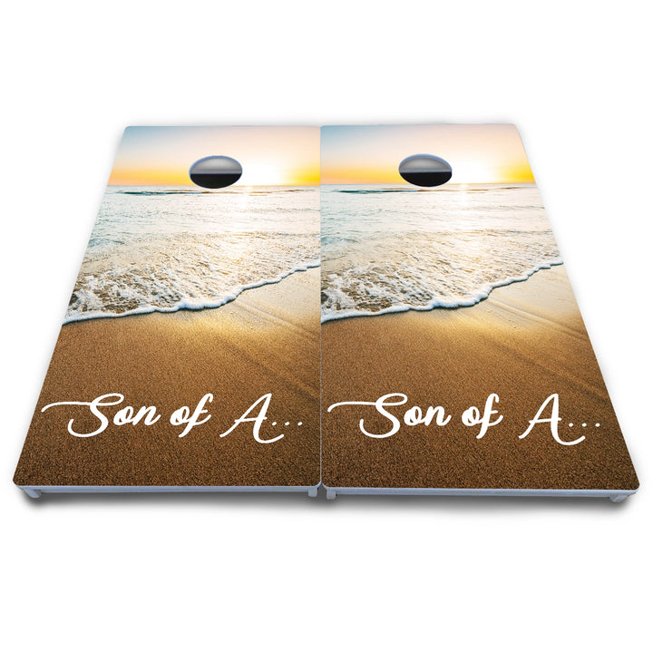 Ocean Sunset Cornhole Boards - All Weather Series