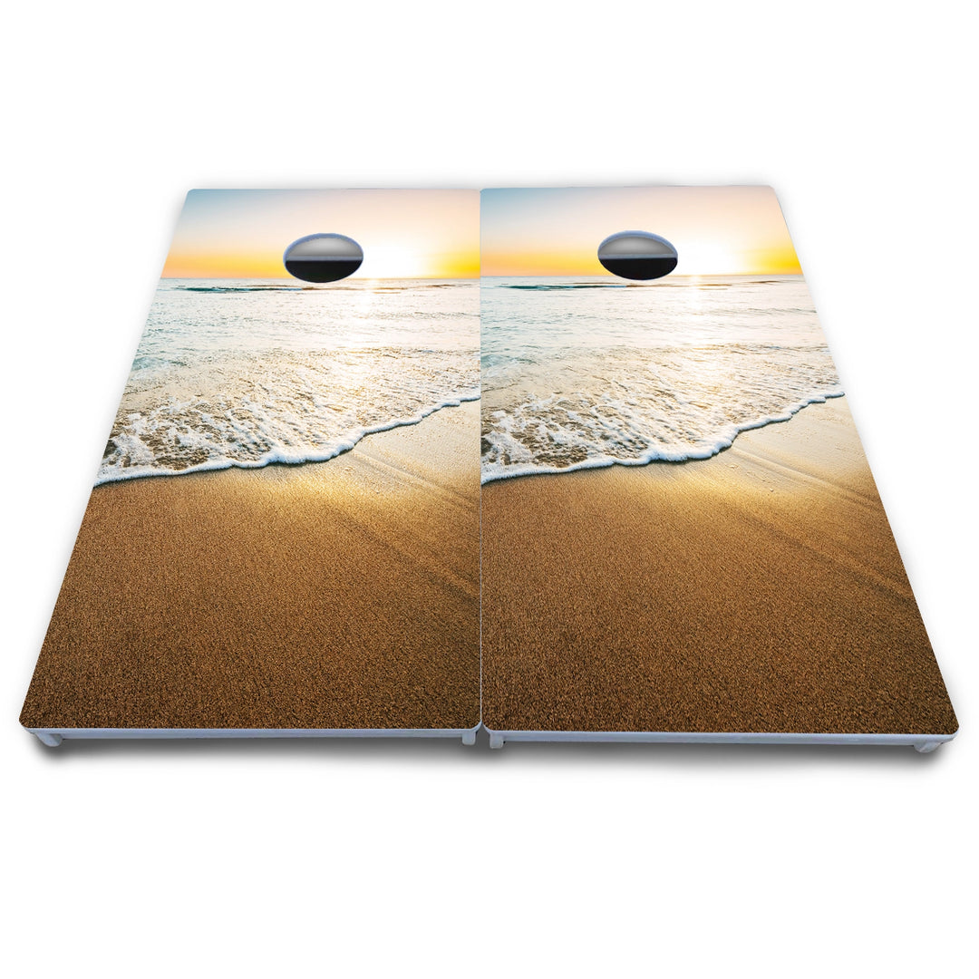 Ocean Sunset Cornhole Boards - All Weather Series