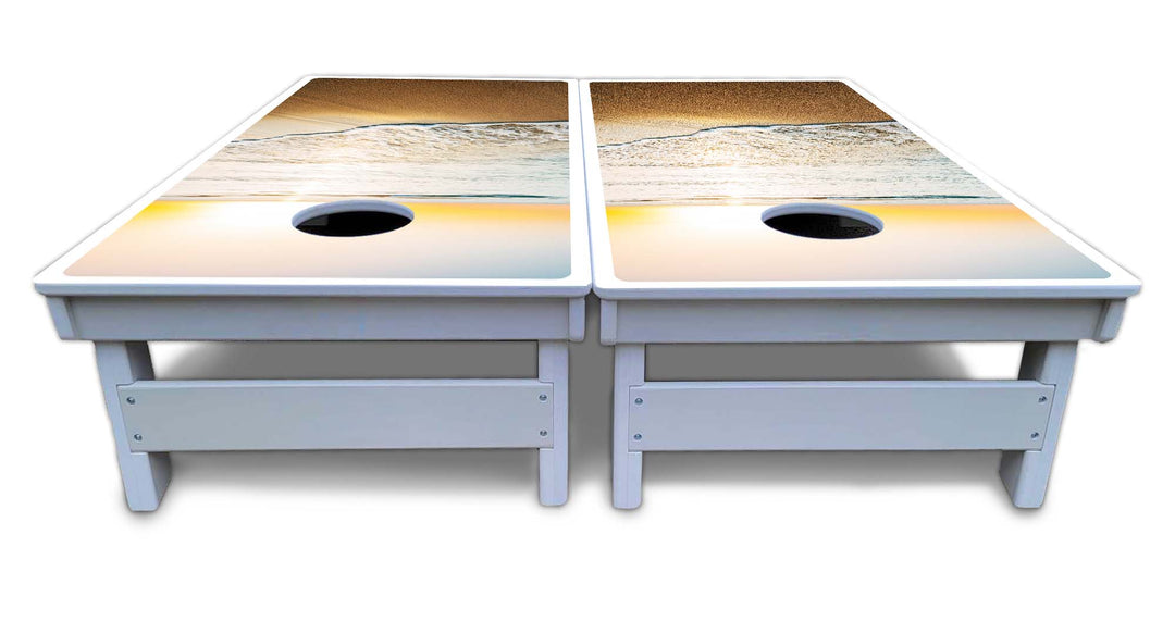 Beach Sunset Cornhole Boards - All Weather Series
