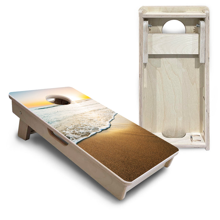 Mini Cornhole Boards - Beach Sunset