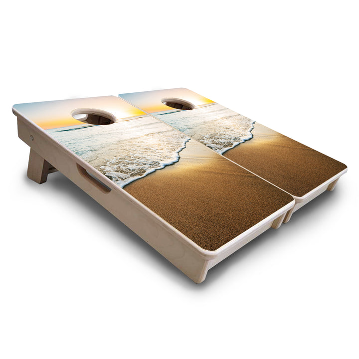 Mini Cornhole Boards - Beach Sunset
