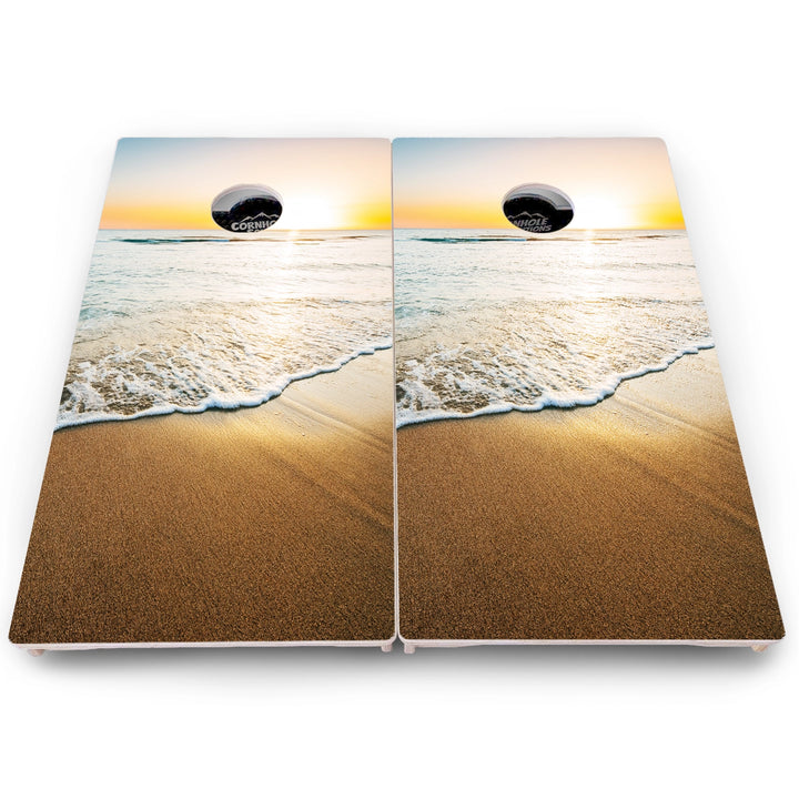Ocean Sunset Cornhole Boards – Pro Lite or Pro Elite