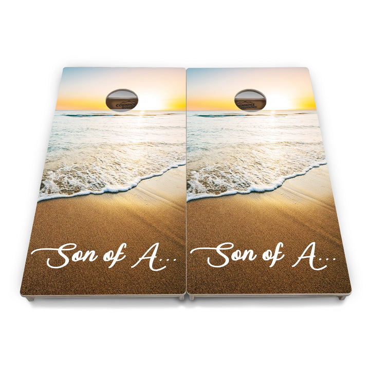 Ocean Sunset Cornhole Boards – Tournament Series