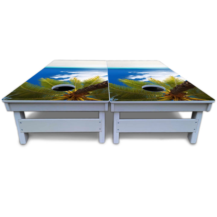 Palm Paradise Cornhole Boards - All Weather Series