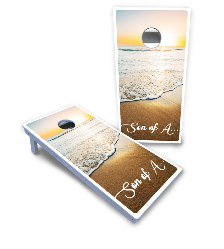 Beach Sunset Cornhole Boards - All Weather Series