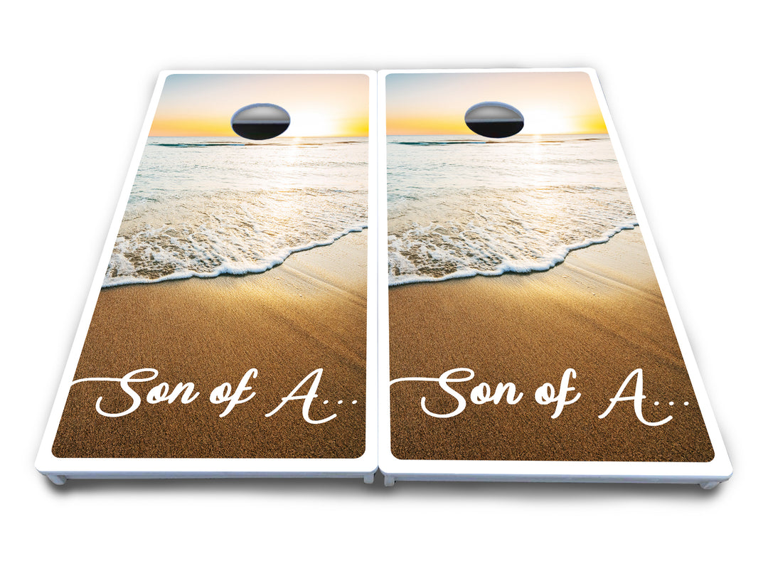 Beach Sunset Cornhole Boards - All Weather Series
