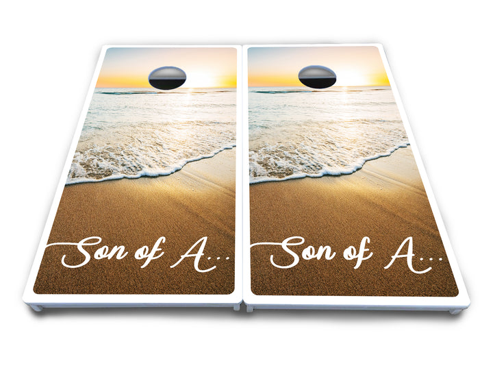 Beach Sunset Cornhole Boards - All Weather Series