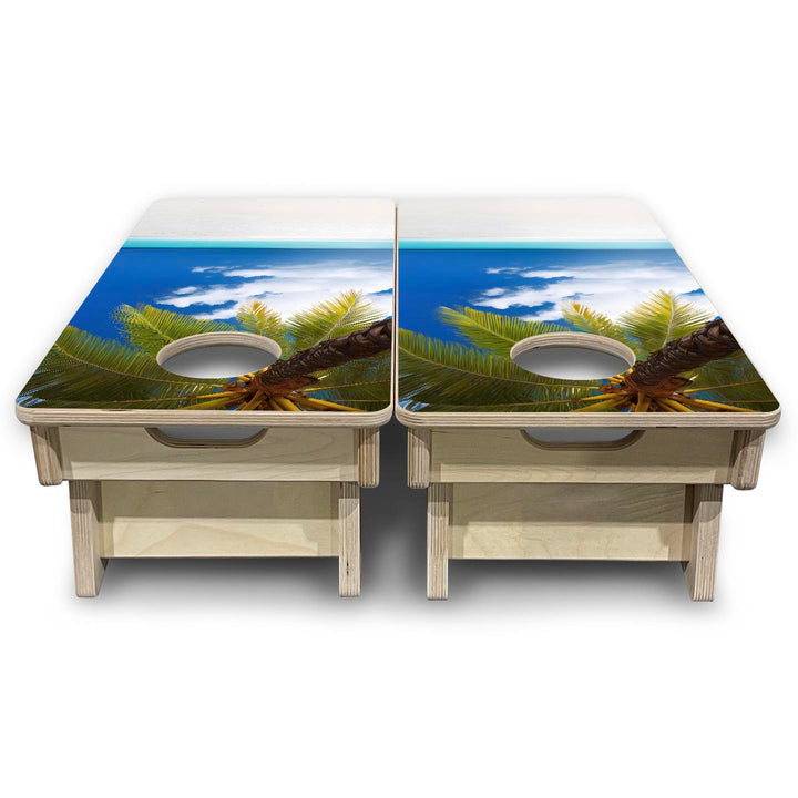 Paradise Sands - Mini or Vacation Size Cornhole Boards