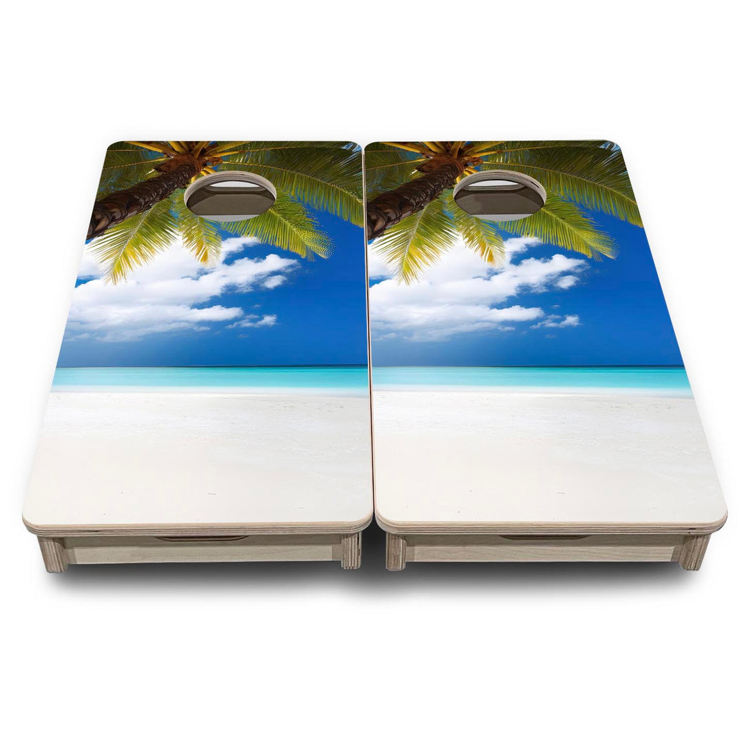 Paradise Sands - Mini or Vacation Size Cornhole Boards