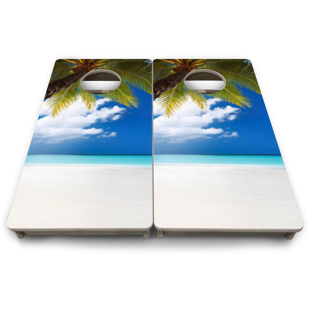 Paradise Sands - Mini or Vacation Size Cornhole Boards