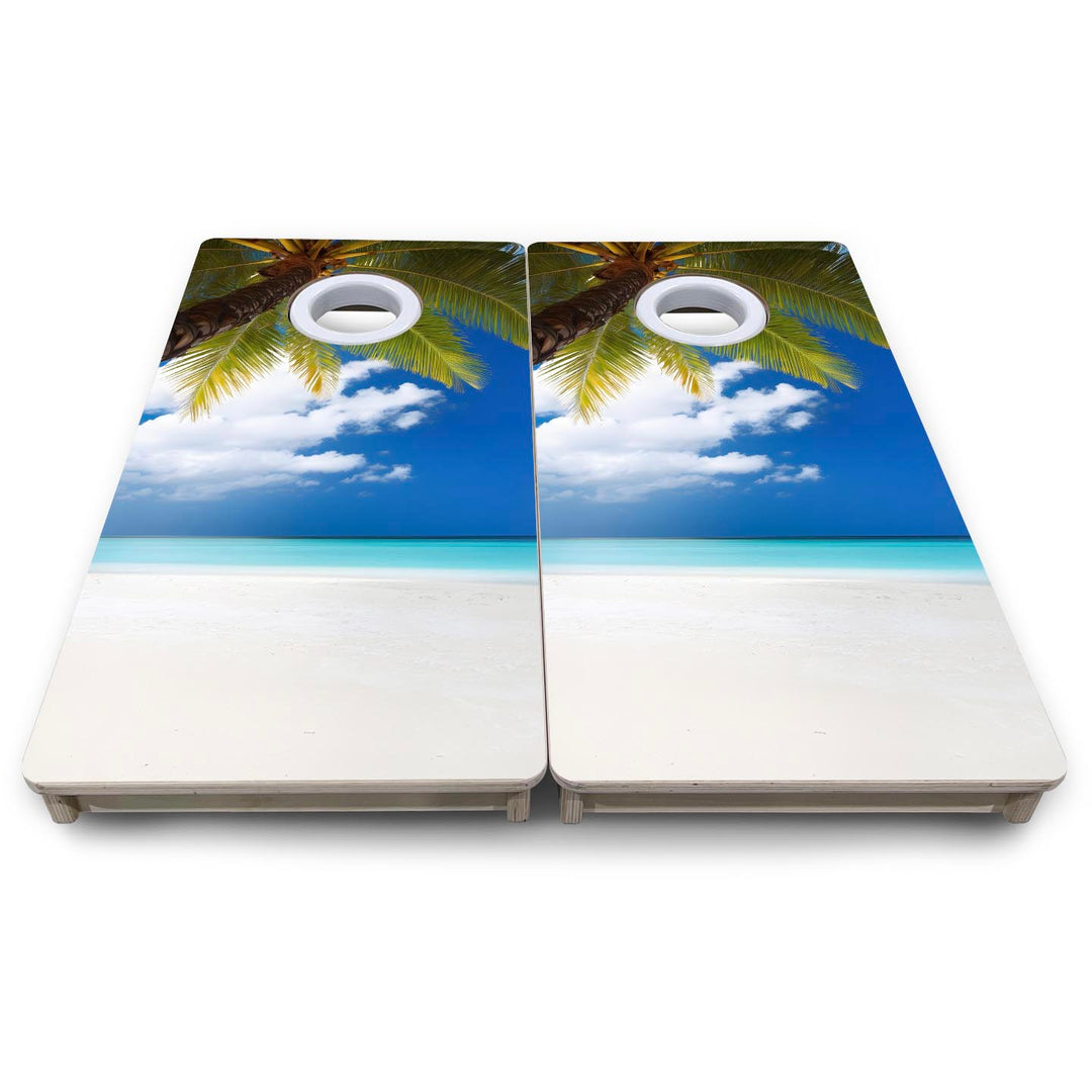 Paradise Sands - Mini or Vacation Size Cornhole Boards