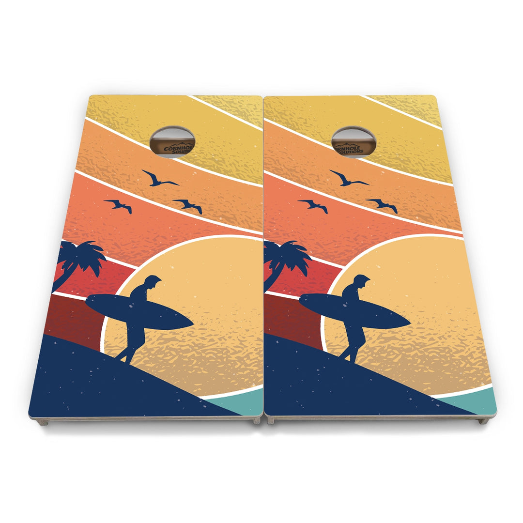 Retro Beach Cornhole Boards – Tournament Series