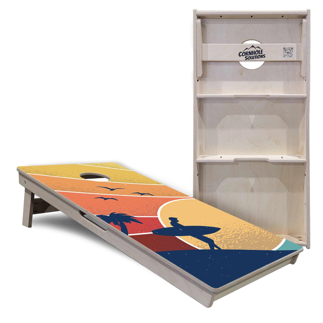 Retro Beach Cornhole Boards – Tournament Series